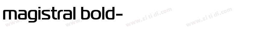 magistral bold字体转换